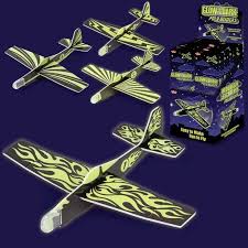 GLOW IN THE DARK AEROPLANE POLY GLIDER (£1.50)